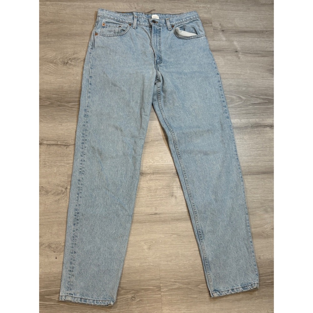 Levi's 550 Relaxed Fit Tapered Leg Jeans Mens W34 L34‎ Light Wash Denim Vintage